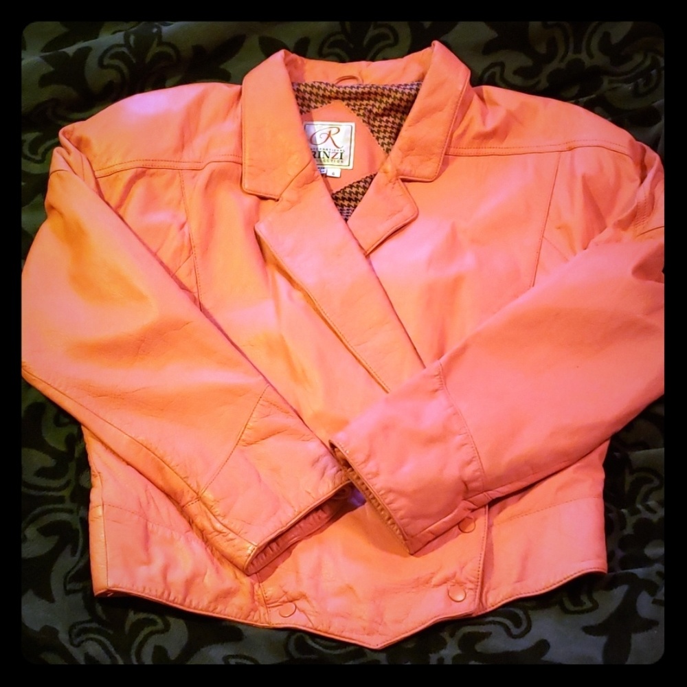 Rinzi Leather Bomber Jacket